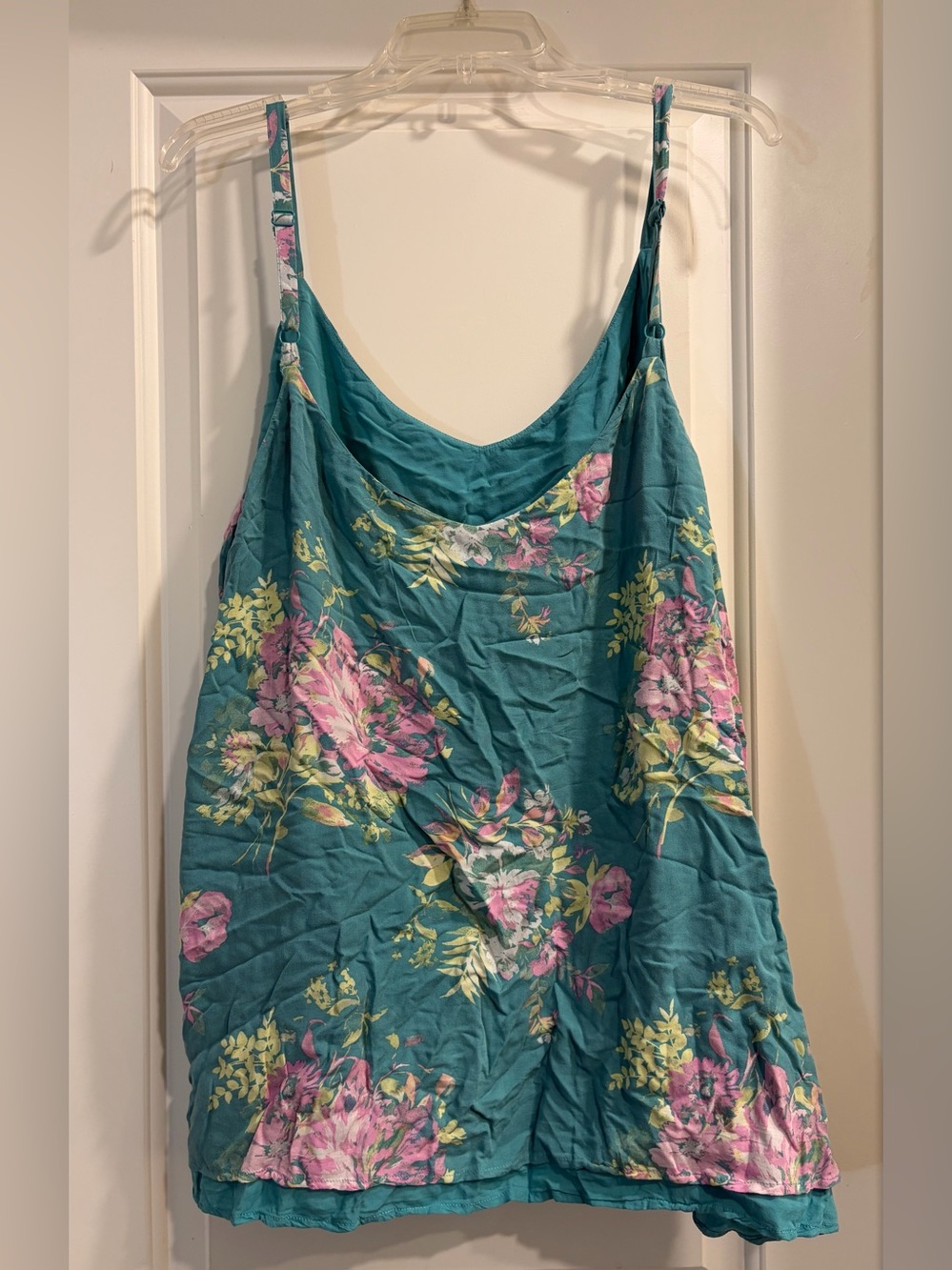 torrid Teal Floral Spaghetti-Strap Cami